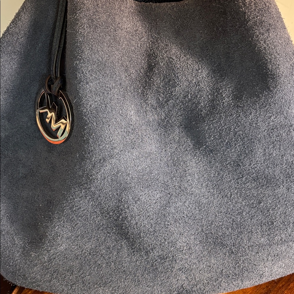 Michael kores Colgate Reversible Hobo Shoulder Bag featuring a Navy Color - Picture 5 of 5